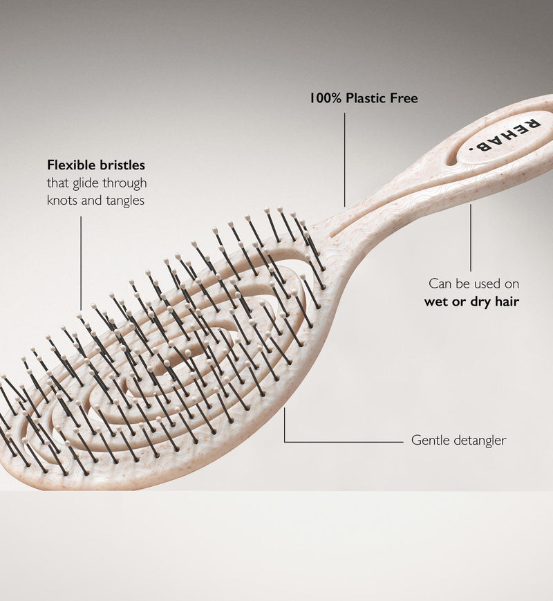 Rehab Vital Hair Brush wheat straw detangling brush, imported from the UK