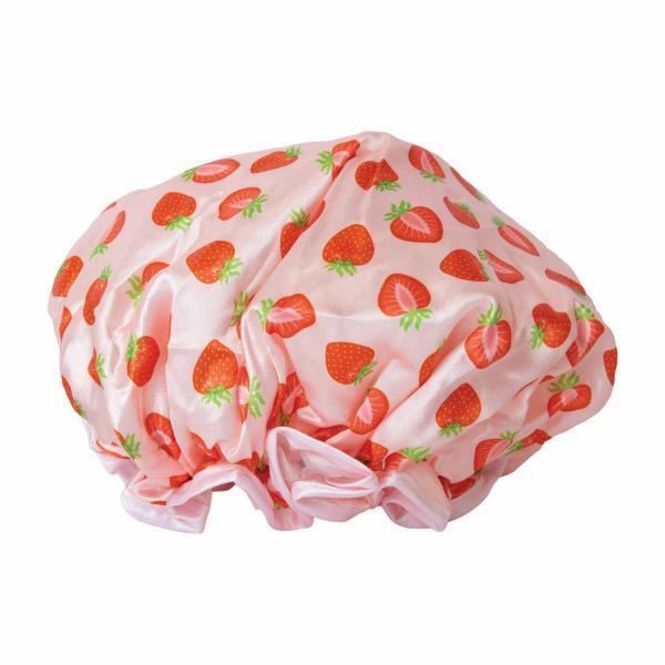 Studio Dry strawberry matcha reusable shower cap - British product