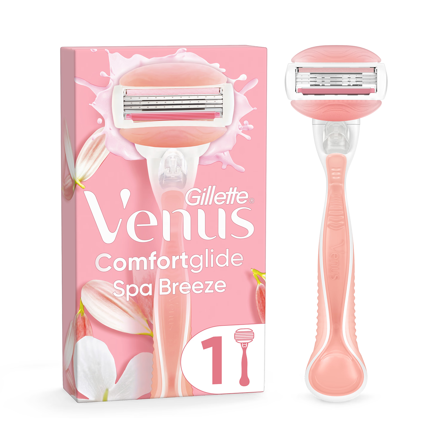 Venus Comfortglide Spa Breeze razor refill 1 blade, imported from the UK