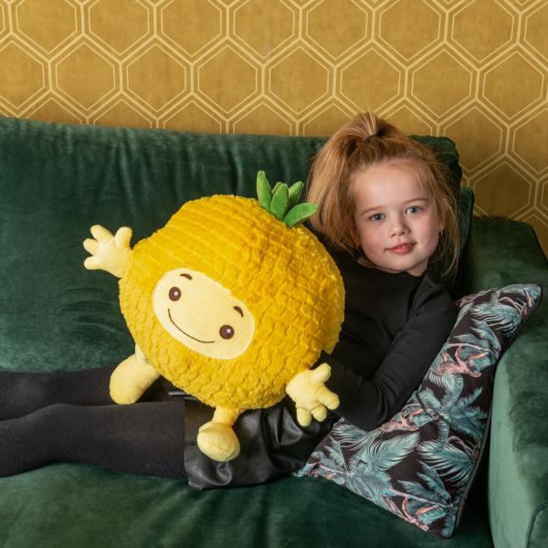 Cozy Noxxiez pineapple plush hand warmer cushion (British brand)