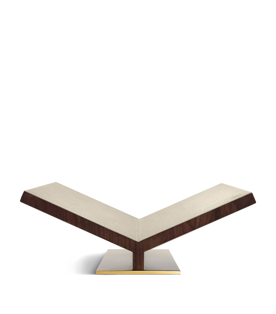 Assouline Walnut Leather Classic Collector Bookstand - British product