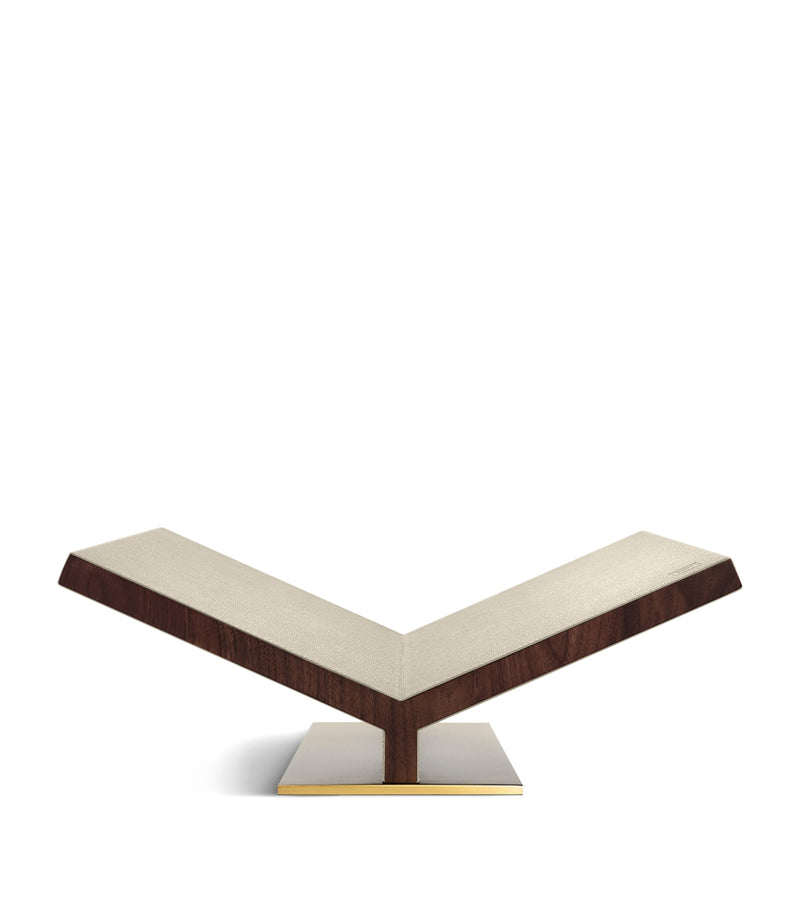 Assouline Walnut Leather Classic Collector Bookstand - British product