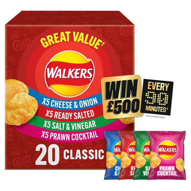 Walkers Classic Variety Multipack Crisps   20 per pack GOODS M&S   