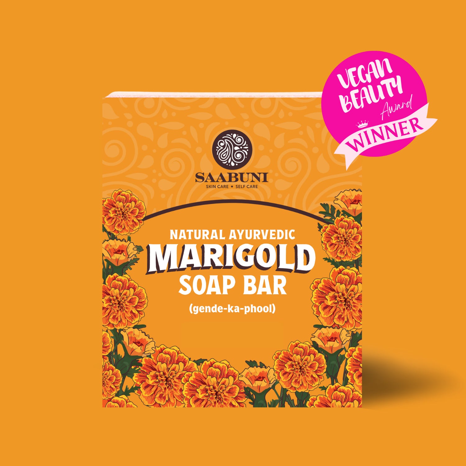 Saabuni Marigold Hand & Body Soap Bar 90g, UK version