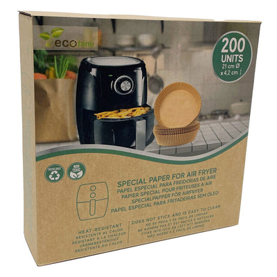 Ecofami Heißluftfritteusen-Papier 200er Pack