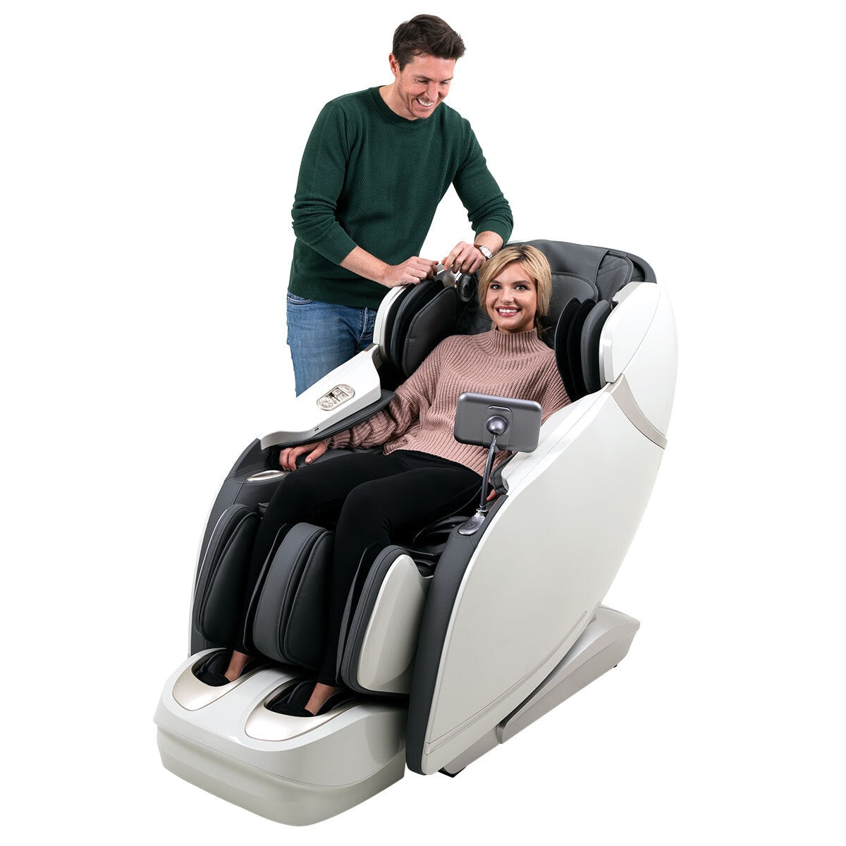 Casada Skyliner II Brown Cream Massage Chair - British product