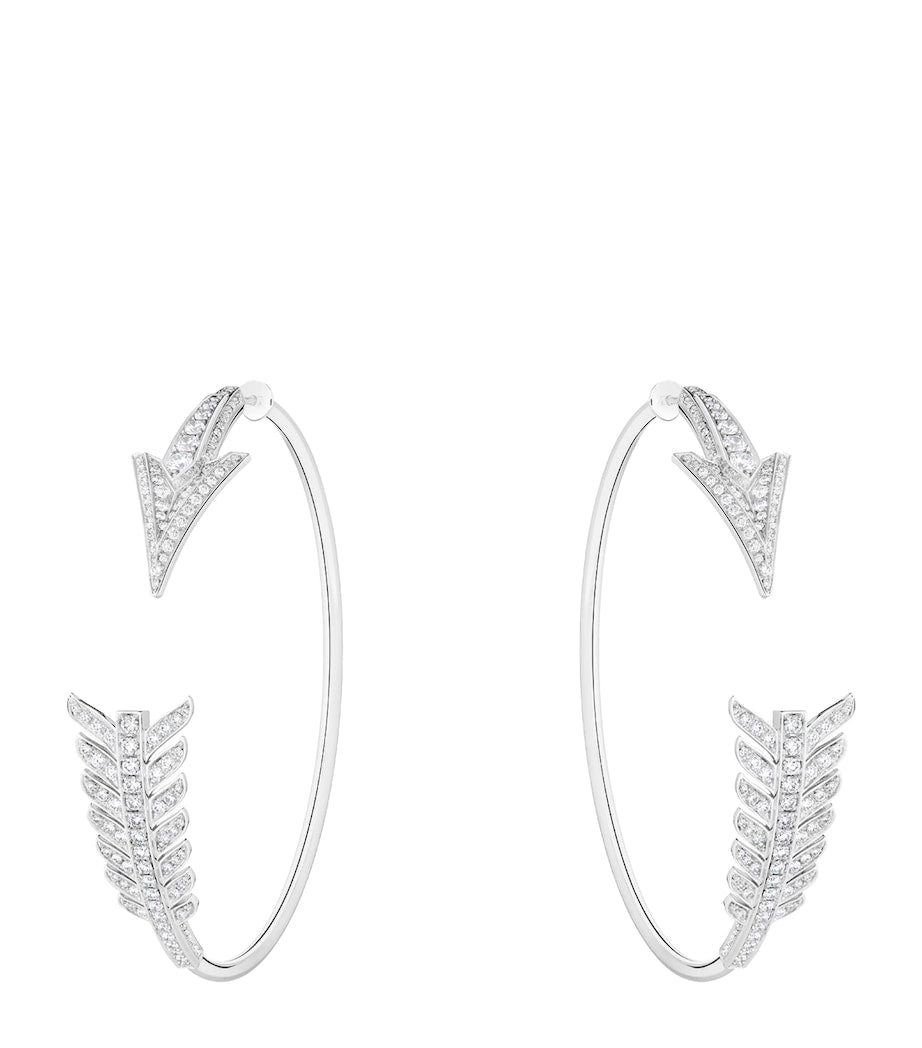 Boucheron Nature Triomphante Flèche hoop earrings, UK version