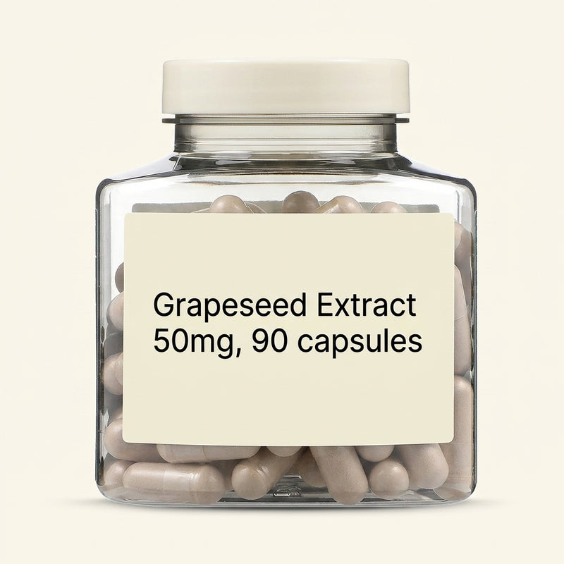 Holland & Barrett grapeseed extract 50mg 90 capsules, UK version