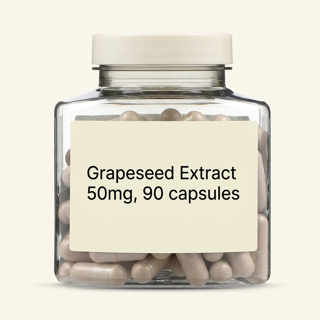 Holland & Barrett grapeseed extract 50mg 90 capsules, UK version