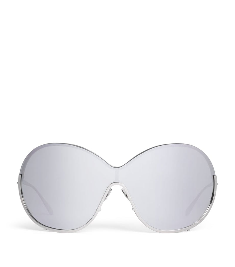 Alaïa metal butterfly sunglasses oversized rounded frames (British brand)