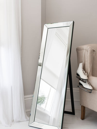 Next Gallery Home Silver Billingham Cheval Mirror - 155cm Freestanding Mirror- Buy online at McGrocer