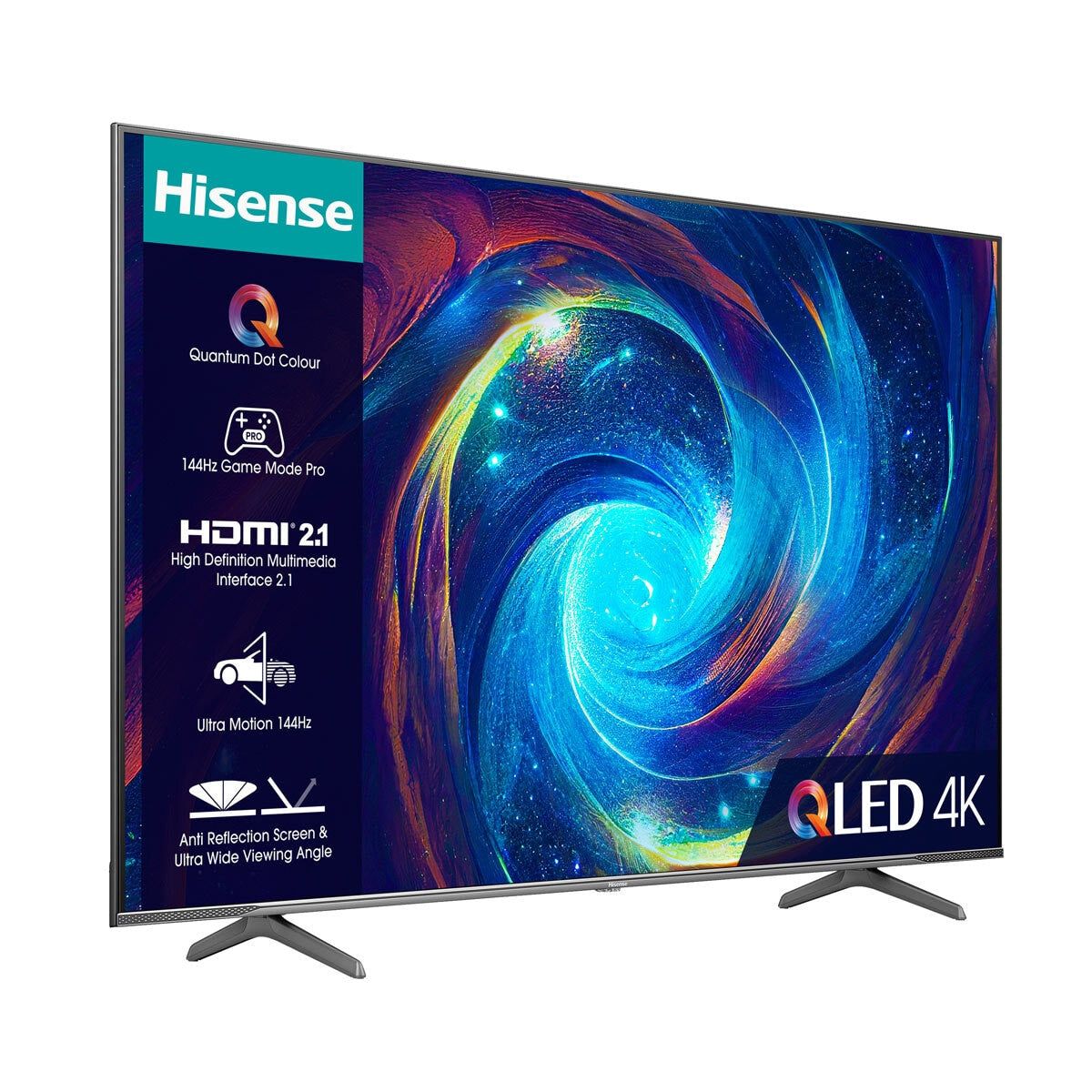 Hisense 75E7KQTUK PRO 75 Inch QLED 4K UHD 144Hz Smart TV GOODS Costco UK