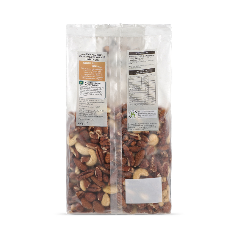 Holland & Barrett Nut Mix Mixed Nuts 850g, imported from the UK