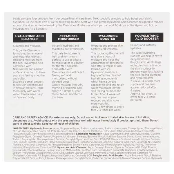 Superdrug Me+ Hydrating Routine Gift Box Moisturising Kit - British product