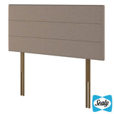 Sealy Kingston Latte fabric headboard double - British product
