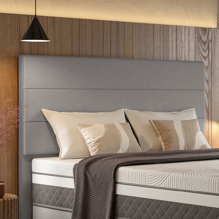 Sealy Silver Fox fabric full height headboard double (British brand)