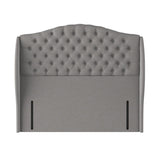 Sealy Richmond fabric headboard in grey, imported from the UK