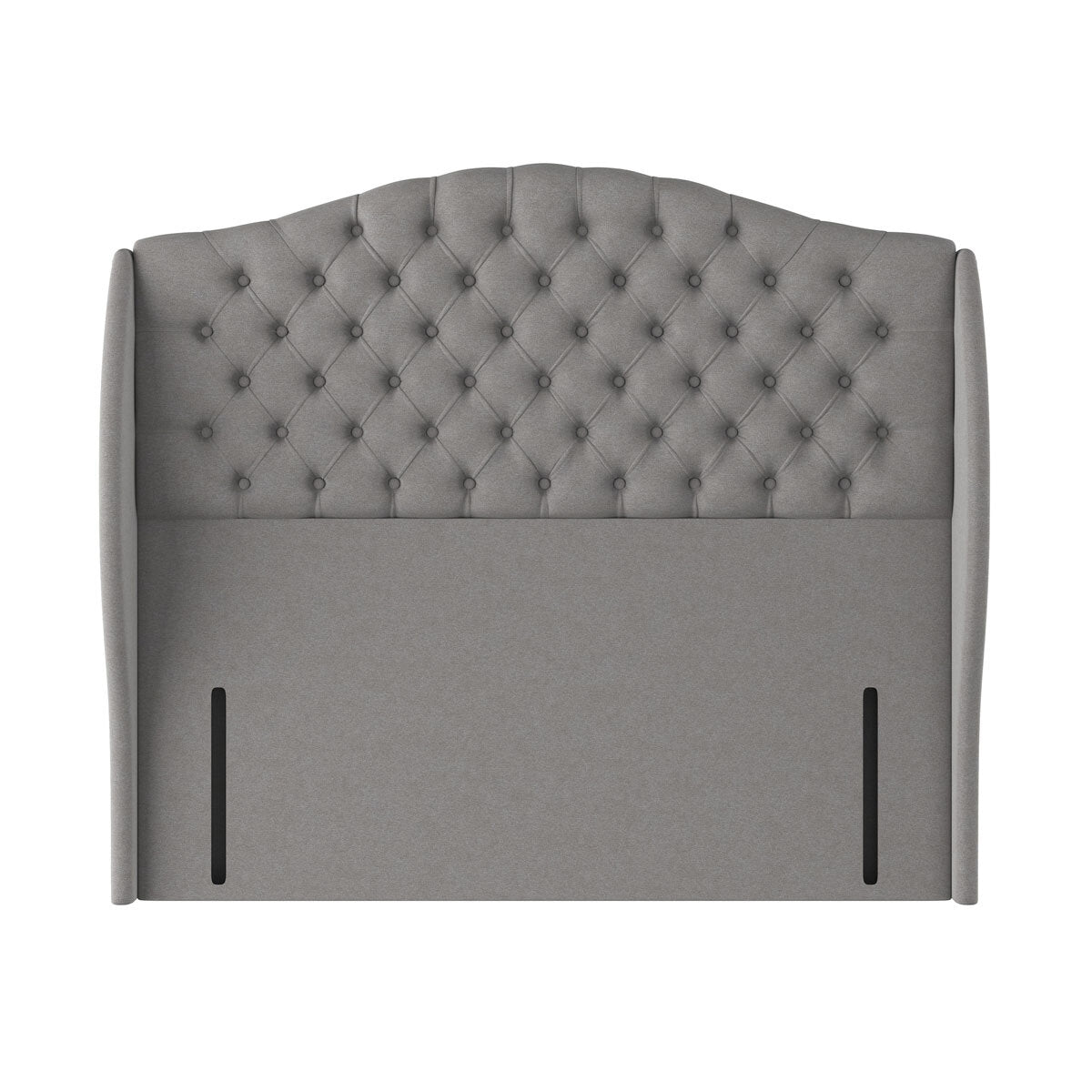 Sealy Richmond fabric headboard in grey, imported from the UK