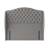 Sealy Richmond fabric headboard in grey, imported from the UK