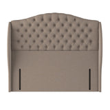 Sealy Richmond Latte fabric full height headboard, UK version