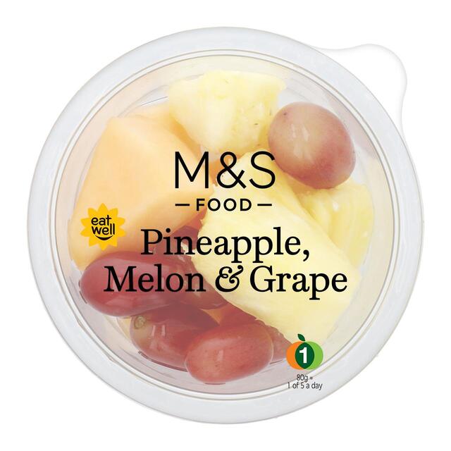 M&S Pineapple Melon & Grapes   130g