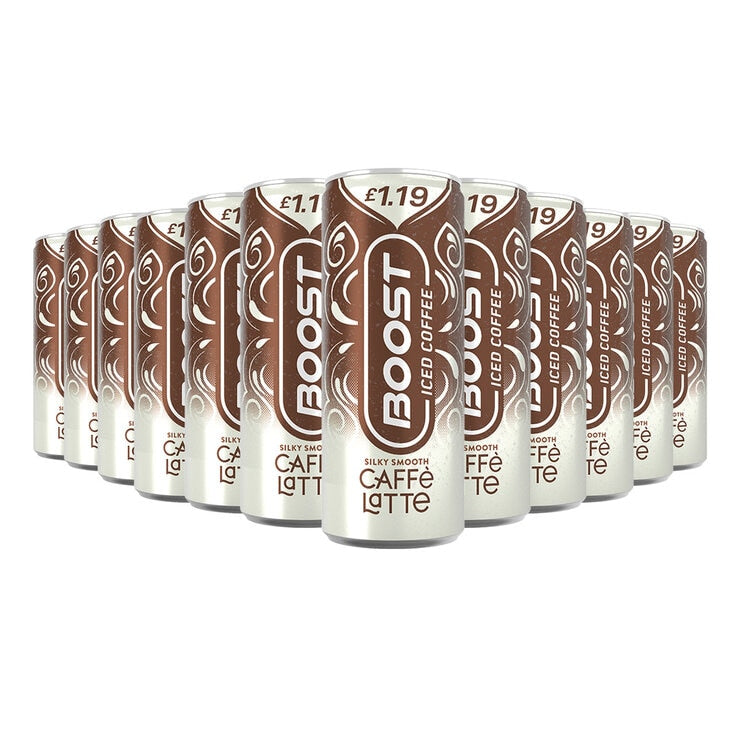 Boost Caffè Latte Iced Coffee PMP 119 12 x 250ml
