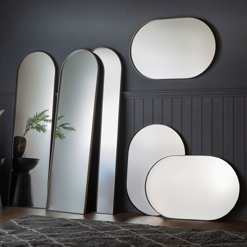 Gallery Hurston Elipse champagne mirror 60x90cm - British product