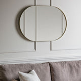 Gallery Hurston Elipse champagne mirror 60x90cm - British product