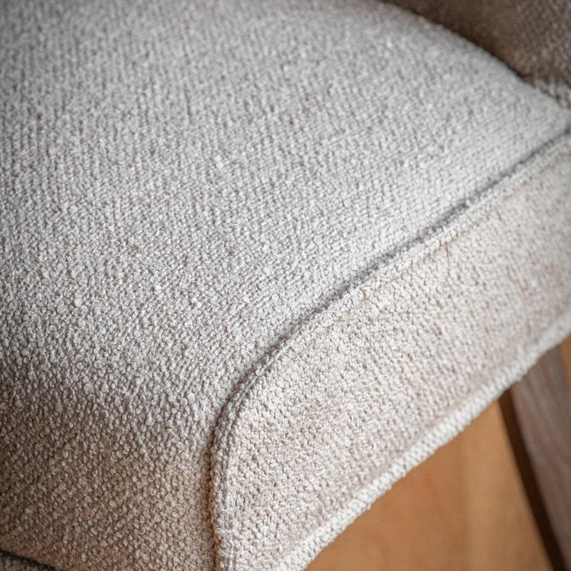 Gallery dining chair Tarnby taupe fabric 2 pack, imported from the UK