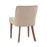 Gallery dining chair Tarnby taupe fabric 2 pack, imported from the UK