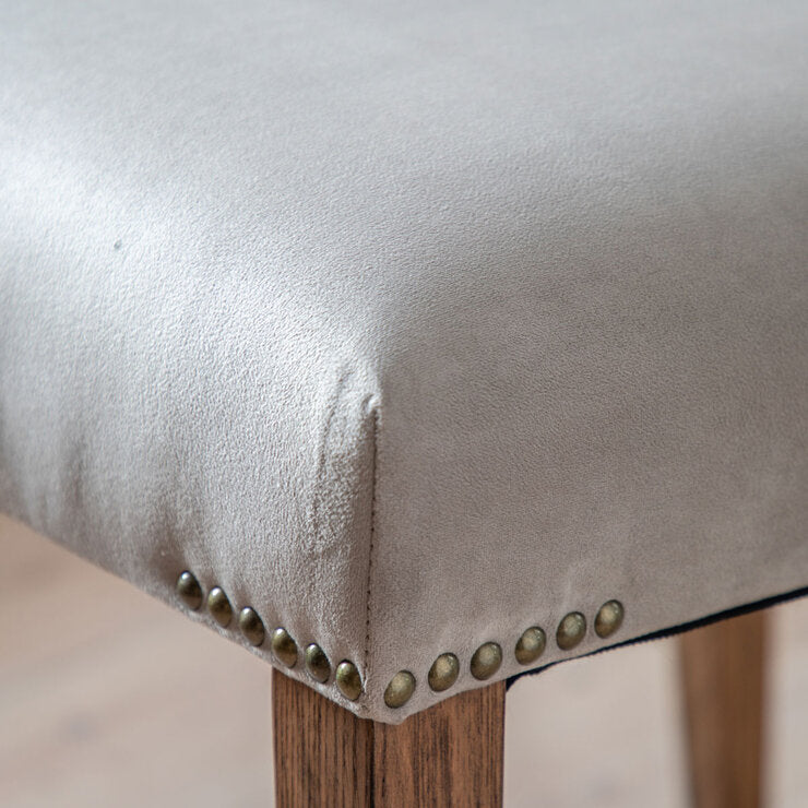 Gallery Grey Velvet Dining Chair 2 Pack - British product