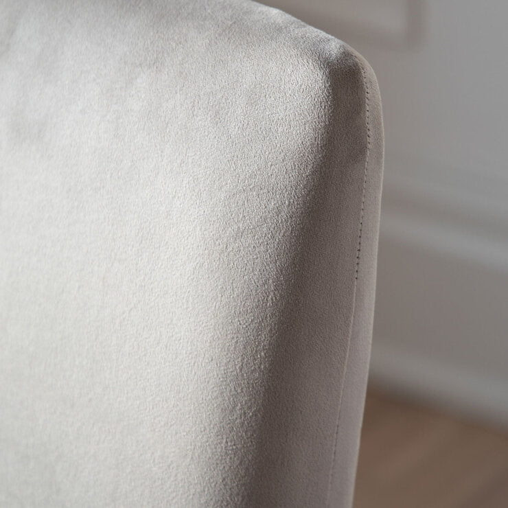 Gallery Grey Velvet Dining Chair 2 Pack - British product
