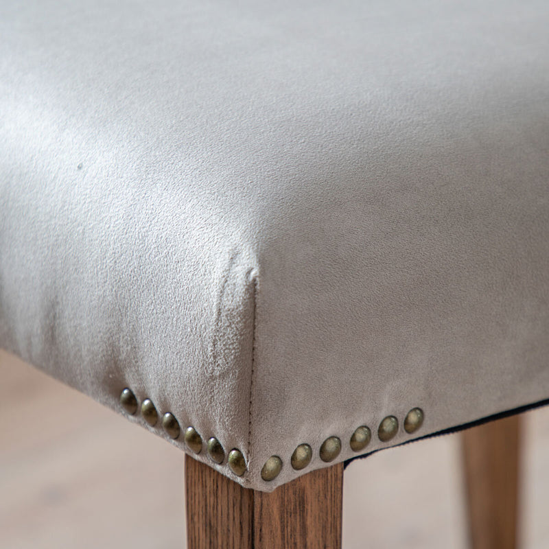 Gallery Grey Velvet Dining Chair 2 Pack - British product