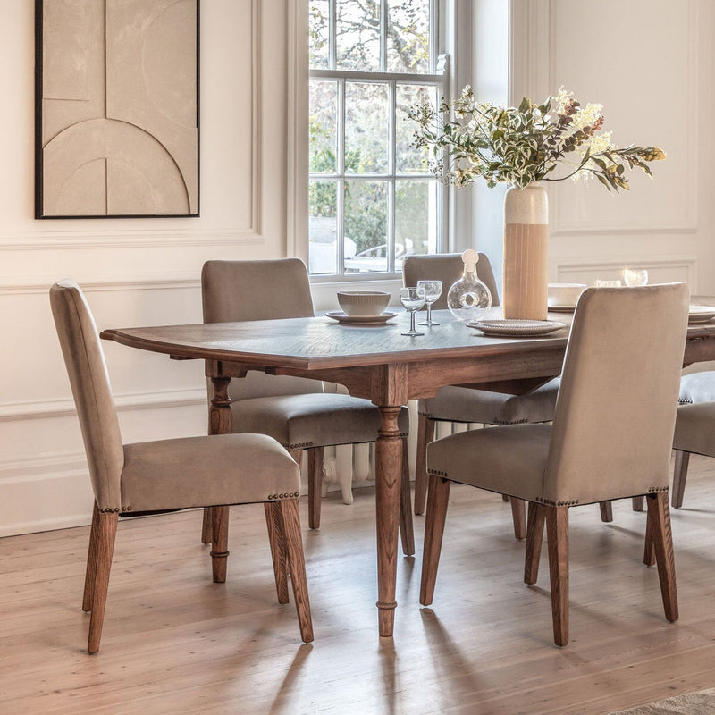 Gallery Grey Velvet Dining Chair 2 Pack - British product