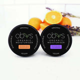 Obvs Skincare gift set moisturisers Mandarin and Lavender 2x100ml, imported from the UK