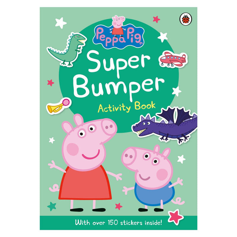 Bluey or Peppa activity book with stickers, imported from the UK