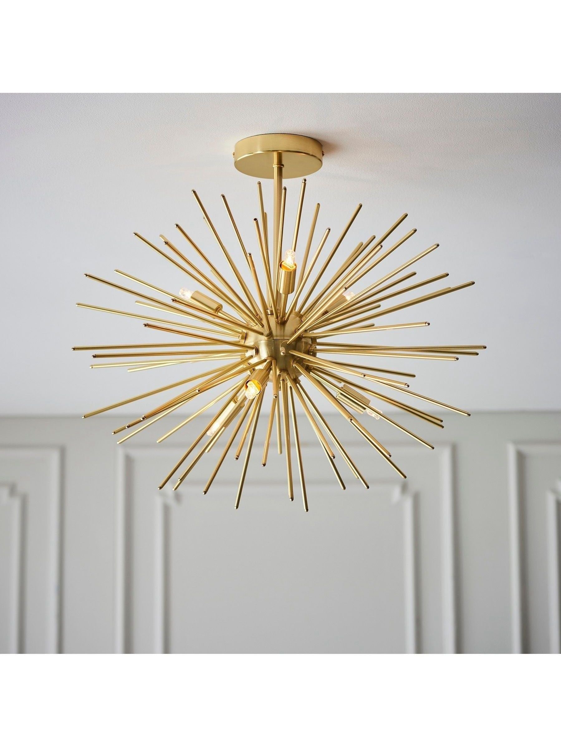 Gallery Brass Drake 6-bulb ceiling light, imported from the UK