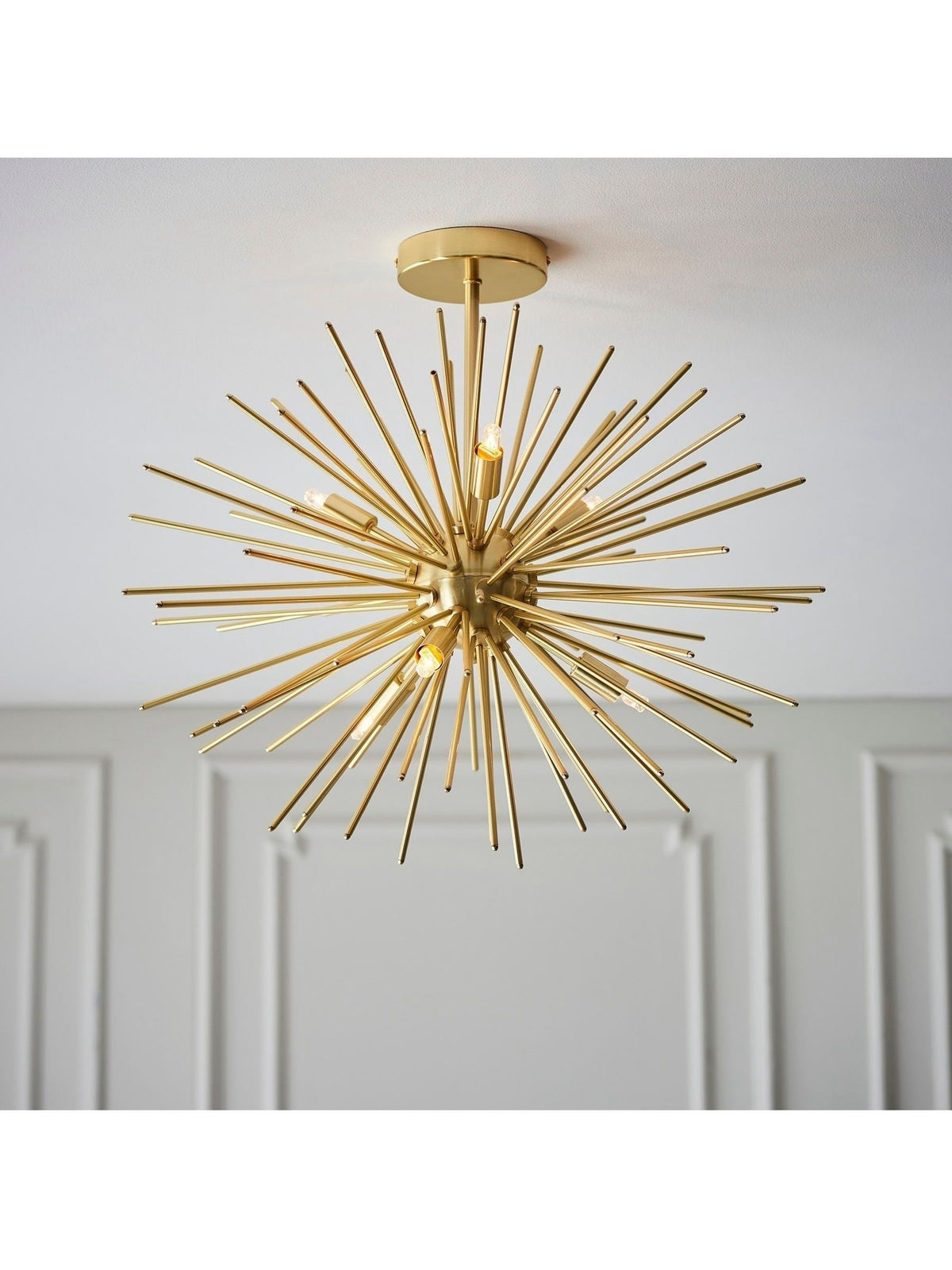 Gallery Brass Drake 6-bulb ceiling light, imported from the UK