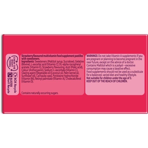 Bassetts Vitamins Multivitamins Strawberry 3-6 Years 60s GOODS Superdrug   