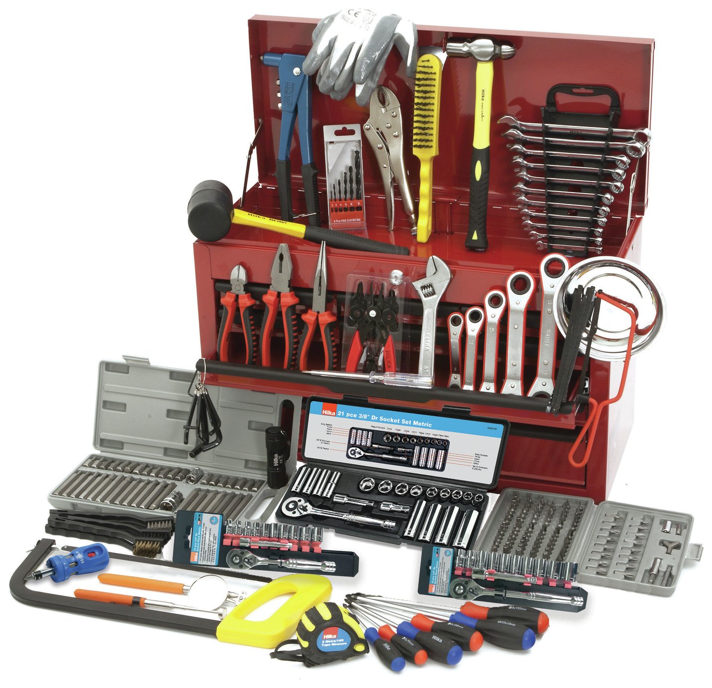 Hilka 269 piece mechanics tool chest kit, UK version