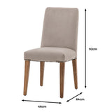 Gallery Grey Velvet Dining Chair 2 Pack - British product