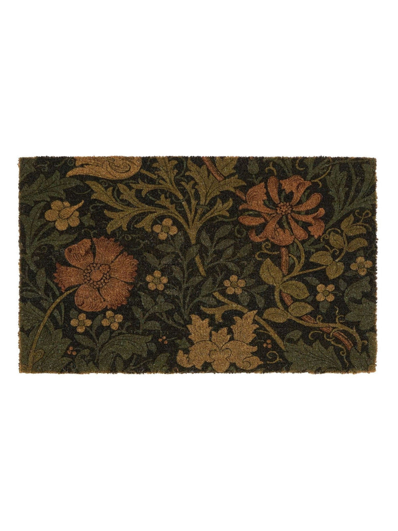 Morris & Co Compton coir doormat multicolored floral - British product