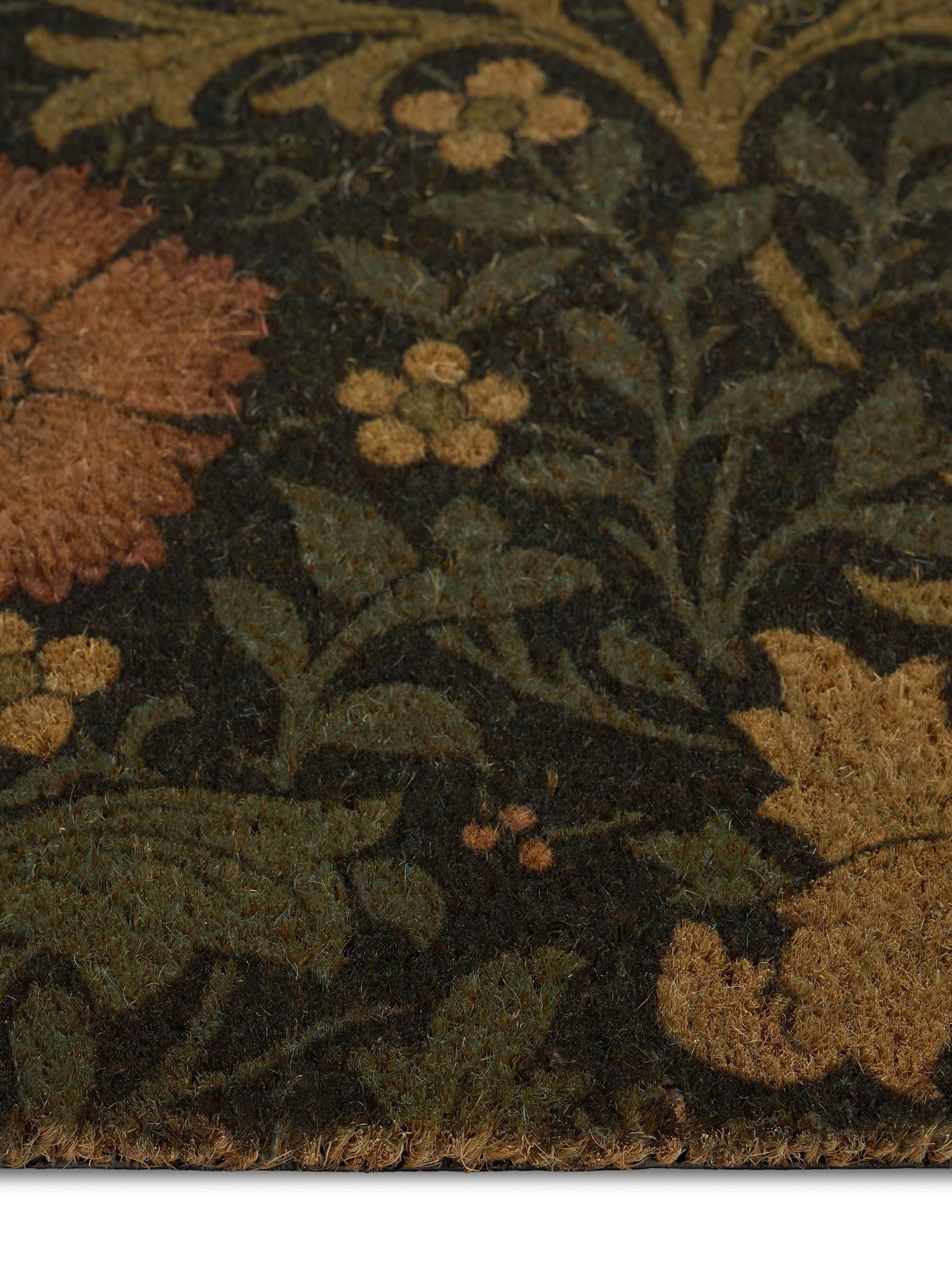Morris & Co Compton coir doormat multicolored floral - British product