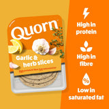 Quorn Garlic & Herb Slices 100g - British product