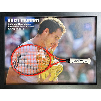Costco UK Allstarsignings Andy Murray Signed Framed Tennis Racket- Buy online at McGrocer