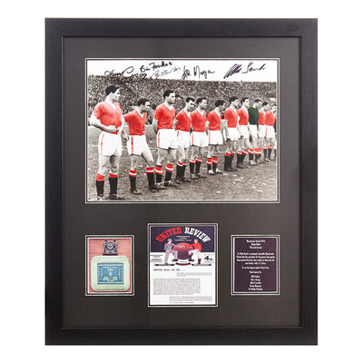 Costco UK Allstarsignings Manchester United 1958 Busby Babes Signed Framed Photograph 55.5 x 66 cm- Buy online at McGrocer
