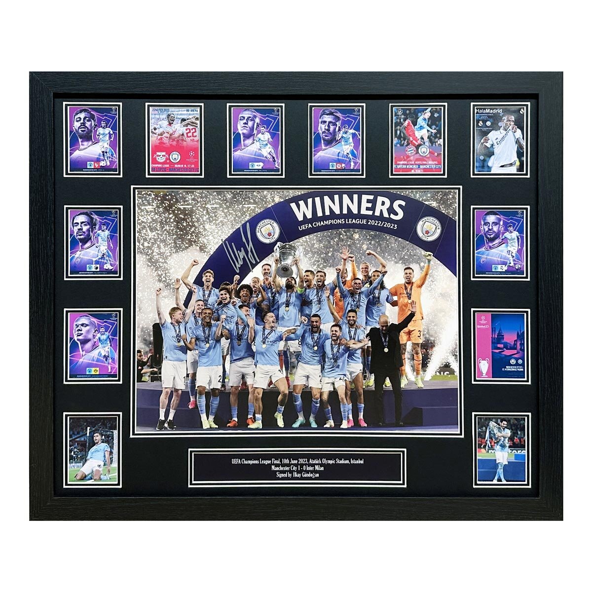 Allstarsignings Gundogan signed framed Champions League photo 55.5x66 cm, UK version