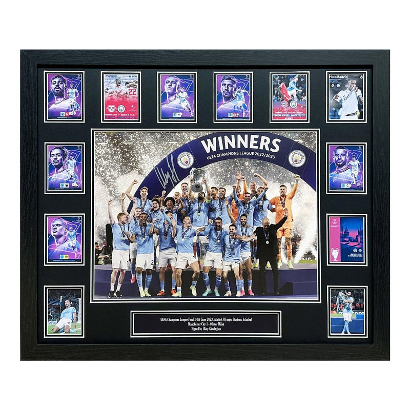 Allstarsignings Gundogan signed framed Champions League photo 55.5x66 cm, UK version