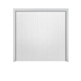 Cardale white single door canopy garage door - British product