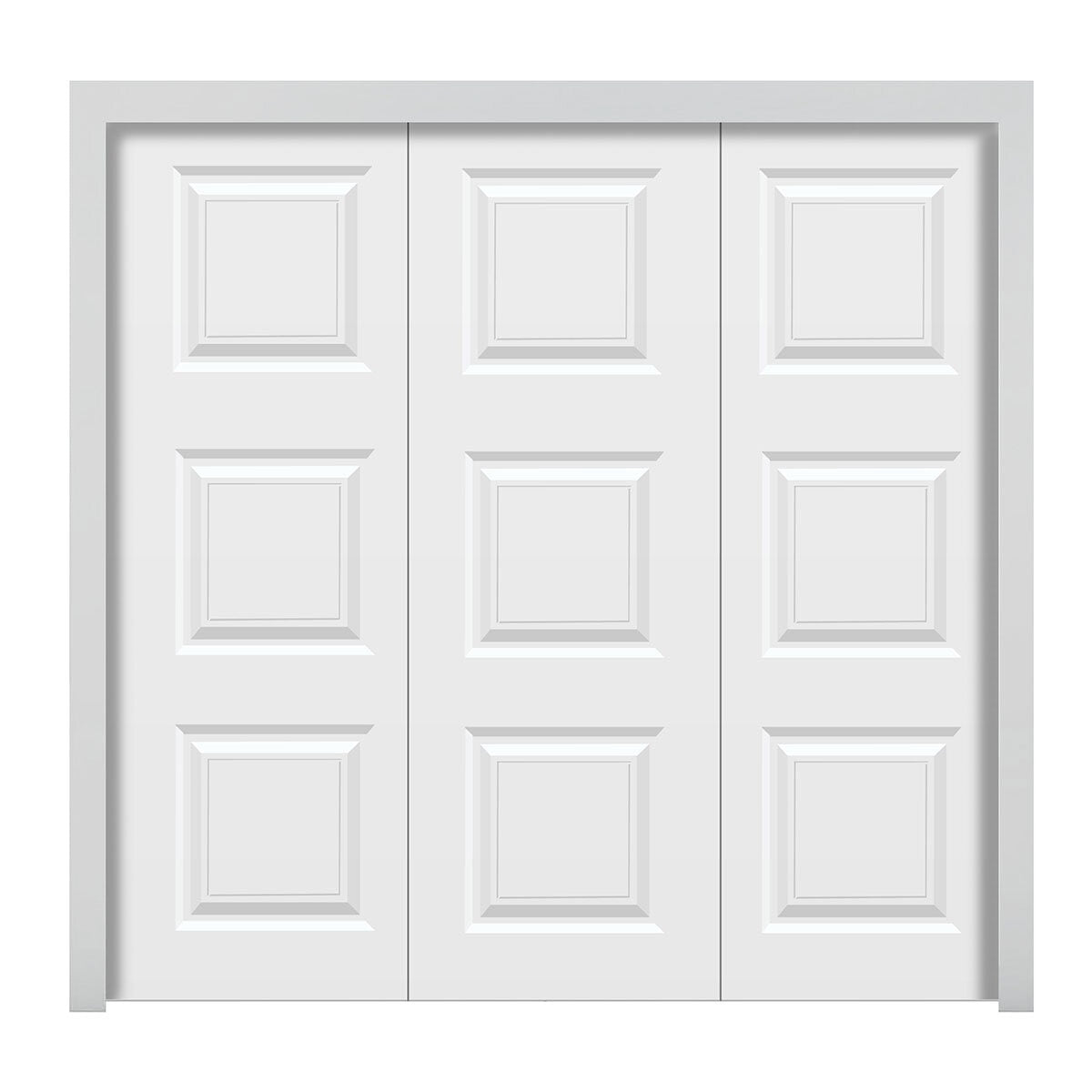 Cardale white canopy garage door up to 2.546m - British product